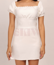 Snowflake Serenade Backless Dress